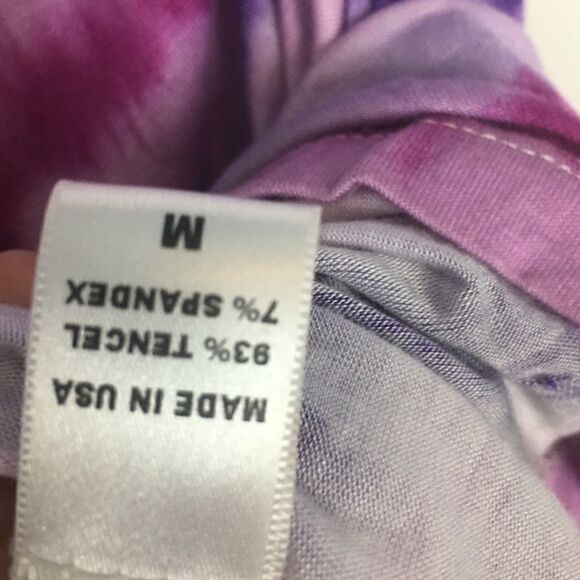 Boho Pink and Purple Tie Dye Body-Con Mini Dress - Picture 9 of 10